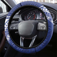 Samoa Rugby Steering Wheel Cover Pacific Motifs - Polynesian Pride
