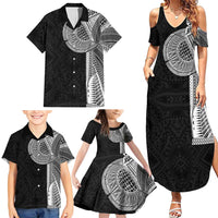Samoan Tatau Family Matching Summer Maxi Dress and Hawaiian Shirt Art Tribal Traditional Tattoos - Polynesian Pride