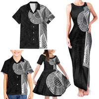 Samoan Tatau Family Matching Tank Maxi Dress and Hawaiian Shirt Art Tribal Traditional Tattoos - Polynesian Pride
