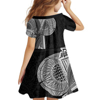 Samoan Tatau Kid Short Sleeve Dress Art Tribal Traditional Tattoos - Polynesian Pride