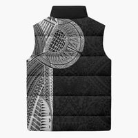 Samoan Tatau Sleeveless Puffer Jacket Art Tribal Traditional Tattoos LT03 - Polynesian Pride
