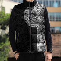 Samoan Tatau Sleeveless Puffer Jacket Art Tribal Traditional Tattoos LT03 - Polynesian Pride