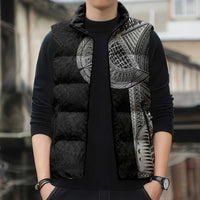 Samoan Tatau Sleeveless Puffer Jacket Art Tribal Traditional Tattoos LT03 - Polynesian Pride