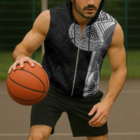 Samoan Tatau Sleeveless Zip Hoodie Art Tribal Traditional Tattoos - Polynesian Pride