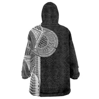 Samoan Tatau Wearable Blanket Hoodie Art Tribal Traditional Tattoos - Polynesian Pride