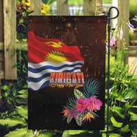 Kiribati Flag and Fireworks Garden Flag First Place Welcome the New Year - Polynesian Pride