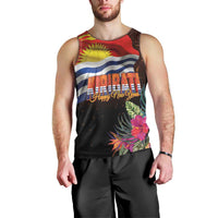 Kiribati Flag and Fireworks Men Tank Top First Place Welcome the New Year - Polynesian Pride