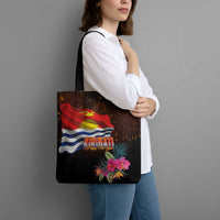 Kiribati Flag and Fireworks Tote Bag First Place Welcome the New Year - Polynesian Pride