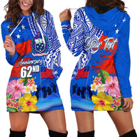 Personalised Samoa 62nd Anniversary Independence Day Hoodie Dress Samoan Tribal Flag Style LT03 - Polynesian Pride