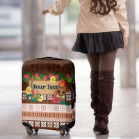 Pasifika Festival Auckland Luggage Cover Polynesian Tribal with Pacific Pattern Brown Color LT03 - Polynesian Pride