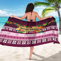 Pasifika Festival Auckland Sarong Polynesian Tribal with Pacific Pattern Pink Color LT03 - Polynesian Pride