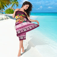 Pasifika Festival Auckland Sarong Polynesian Tribal with Pacific Pattern Pink Color LT03 - Polynesian Pride