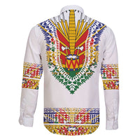 Haiti Flag Traditional Dashiki Family Matching Puletasi and Hawaiian Shirt White Color - Polynesian Pride
