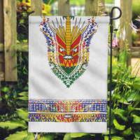 Haiti Flag Traditional Dashiki Garden Flag White Color - Polynesian Pride