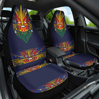 Haiti Flag Traditional Dashiki Car Seat Cover Black Color - Polynesian Pride