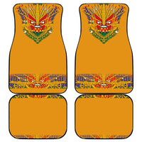 Haiti Flag Traditional Dashiki Car Mats Yellow Color - Polynesian Pride
