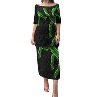 Hawaii Maile Lei Puletasi Aloha Black Color