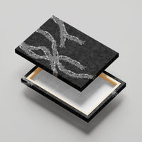 Hawaii Maile Lei Canvas Wall Art Aloha Grayscale Color