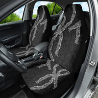 Hawaii Maile Lei Car Seat Cover Aloha Grayscale Color