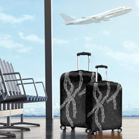 Hawaii Maile Lei Luggage Cover Aloha Grayscale Color