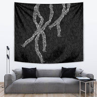 Hawaii Maile Lei Tapestry Aloha Grayscale Color LT03 Grayscale - Polynesian Pride