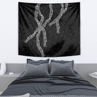 Hawaii Maile Lei Tapestry Aloha Grayscale Color LT03 - Polynesian Pride