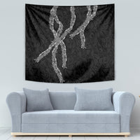 Hawaii Maile Lei Tapestry Aloha Grayscale Color LT03 - Polynesian Pride