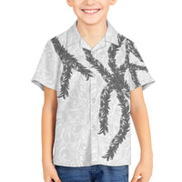 Hawaii Maile Lei Hawaiian Shirt Aloha The Grey Color