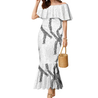 Hawaii Maile Lei Mermaid Dress Aloha The Grey Color LT03 Women Grey - Polynesian Pride
