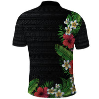 Hawaii Tropical Flowers and Leaves Polo Shirt - Tapa Pattern Colorful Mode LT03 - Polynesian Pride
