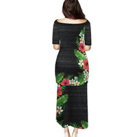 Hawaii Tropical Flowers and Leaves Puletasi Tapa Pattern Colorful Mode LT03 - Polynesian Pride