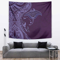 Hawaiian Manta Ray and Polynesian Tribal Tattoo Tapestry Purple Color LT03 Purple - Polynesian Pride