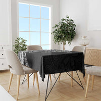 Hawaiian Manta Ray and Polynesian Tribal Tattoo Tablecloth Black Color LT03 - Polynesian Pride