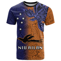Papua New Guinea New Ireland Province T Shirt PNG Birds Of Paradise Polynesian Arty Style LT03 Orange - Polynesian Pride