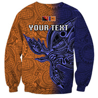 Custom Papua New Guinea New Ireland Province Sweatshirt PNG Birds Of Paradise Polynesian Arty Style LT03 - Polynesian Pride