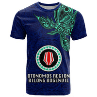 Papua New Guinea Bougainville T Shirt PNG Birds Of Paradise Polynesian Arty Style LT03 Blue - Polynesian Pride