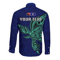Custom Papua New Guinea Bougainville Long Sleeve Button Shirt PNG Birds Of Paradise Polynesian Arty Style LT03 - Polynesian Pride