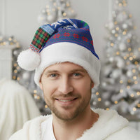 Scottish Christmas Santa Hat Xmas Royal Lions and Tartan - Polynesian Pride