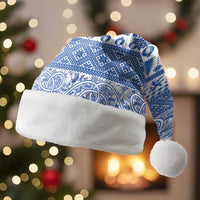 Scottish Christmas Santa Hat Scotland Thistle and Celtic Knot White-Blue Color - Polynesian Pride