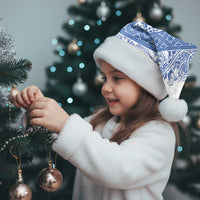 Scottish Christmas Santa Hat Scotland Thistle and Celtic Knot White-Blue Color - Polynesian Pride