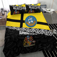 New Zealand Wellington Bedding Set The Capital's Emblems Flag and Koru Art LT03 - Polynesian Pride