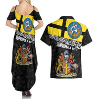 New Zealand Wellington Couples Matching Summer Maxi Dress and Hawaiian Shirt The Capital's Emblems Flag and Koru Art