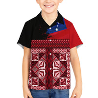 Samoa Flag Day Hawaiian Shirt Siapo Pattern and Ula Fala LT03 - Polynesian Pride