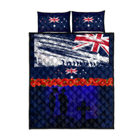 New Zealand and Australia ANZAC Day Quilt Bed Set Lest We Forget Red Poppy Flowers and Soldier LT03 - Polynesian Pride