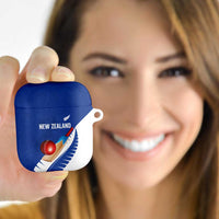 New Zealand Cricket AirPods Case Kiwi Birds Haka Dance Blue Fern Sporty Style