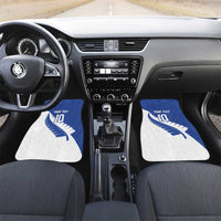 Custom New Zealand Cricket Car Mats Kiwi Birds Haka Dance Blue Fern Sporty Style