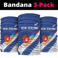 New Zealand Cricket Neck Gaiter Kiwi Birds Haka Dance Blue Fern Sporty Style