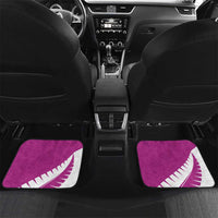 Custom New Zealand Cricket Car Mats Kiwi Birds Haka Dance Pink Fern Sporty Style