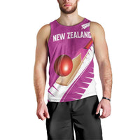 Custom New Zealand Cricket Men Tank Top Kiwi Birds Haka Dance Pink Fern Sporty Style