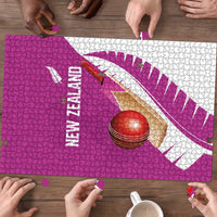 New Zealand Cricket Puzzle Kiwi Birds Haka Dance Pink Fern Sporty Style